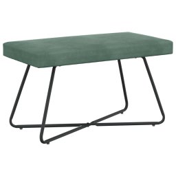 banca Simplu Verde Marii 80 x 40 x 45 cm Catifea GartenMobel Dekor