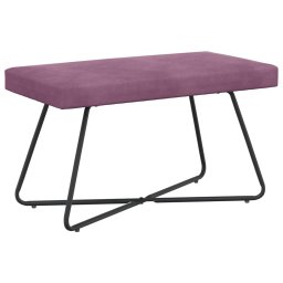 banca Simplu Violet 80 x 40 x 45 cm Catifea GartenMobel Dekor