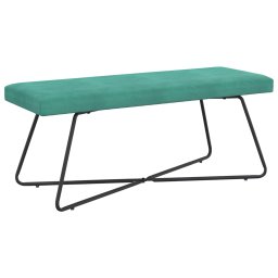 banca Simplu Turcoaz 110 x 40 x 45 cm Catifea GartenMobel Dekor