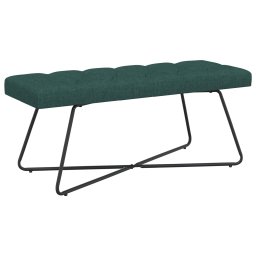 Banca cu butoane capitonate Verde închis 110 x 40 x 46 cm GartenMobel Dekor