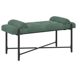 Banca cu butoane si perne Verde Marii 110 x 40 x 46 cm Catifea GartenMobel Dekor