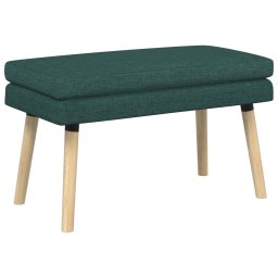 Banca cu doua straturi Verde închis 80 x 40 x 47 cm Tesatura GartenMobel Dekor
