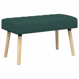 Banca cu tapitare canelata Verde închis 80 x 40 x 46 cm GartenMobel Dekor