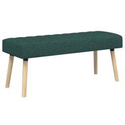 Banca cu tapitare canelata Verde închis 110 x 40 x 46 cm GartenMobel Dekor