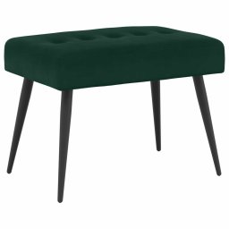 Banca cu butoane capitonate Verde închis 60 x 40 x 45 cm GartenMobel Dekor