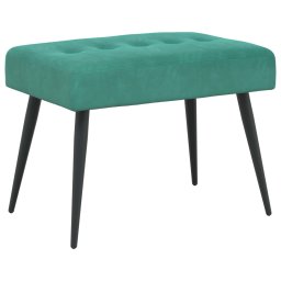 Banca cu butoane capitonate Turcoaz 60 x 40 x 45 cm Catifea GartenMobel Dekor