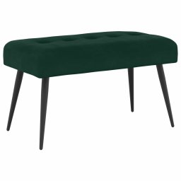 Banca cu butoane capitonate Verde închis 80 x 40 x 46 cm GartenMobel Dekor