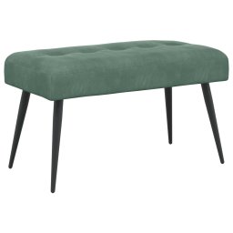 Banca cu butoane capitonate Verde Marii 80 x 40 x 46 cm Catifea GartenMobel Dekor