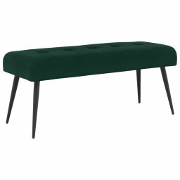 Banca cu butoane capitonate Verde închis 110 x 40 x 46 cm GartenMobel Dekor