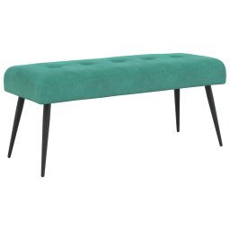Banca cu butoane capitonate Turcoaz 110 x 40 x 46 cm Catifea GartenMobel Dekor
