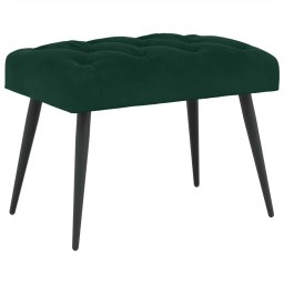 Banca cu butoane capitonate Verde închis 60 x 40 x 45 cm GartenMobel Dekor