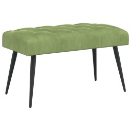 Banca cu butoane capitonate Verde deschis 80 x 40 x 46 cm GartenMobel Dekor