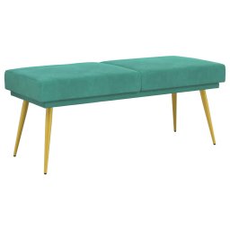 Banca cu doua straturi Turcoaz 120 x 45 x 46 cm Catifea GartenMobel Dekor