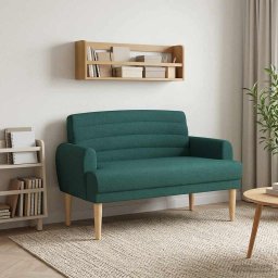Canapea cu capitonaj butonat Verde închis 116 x 67 x 80 cm GartenMobel Dekor