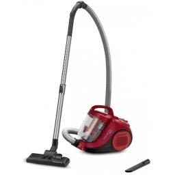 Aspirator Rowenta RO2913EA, fara sac, 750 W, recipient 1.2 litri, rosu