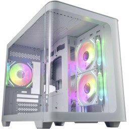 Carcasa Mid Tower Fara sursa FSP S380-WA Alb