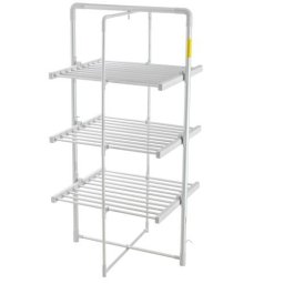 Uscator rufe AD 7829, 30 elemente de incalzire, 300W, argintiu/alb, dimensiuni 143,5x73x68cm