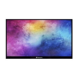 Monitor LED VERBATIM Portabil cu touchscreen 49592, 15.6 inch, Full HD IPS, 6 ms, 60 Hz, Black