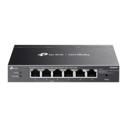 Switch TP-LINK ES206GP, 6 porturi (4 PoE+), Black