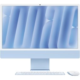 All-In-One Apple iMac 4.5K Retina (2024) AIO MWV33RO/A, Apple M4 Deca Core, 24inch, RAM 16GB, SSD 512GB, Apple M4 10 core, macOS Sequoia, INT KB, Blue