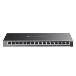 Switch TP-LINK Smart TL-SG2016P, 16 porturi (8 PoE+), Black
