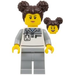 Lego City Minifigurina cty1833 - Femeie Mecanic Formula 1