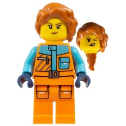 Lego City Minifigurina cty1894 - Arctic Photographer Female