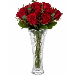 Vaza decorativa eleganta Pufo Shine din sticla pentru flori si aranjamente, 19 cm- design modern pentru living si decor interior