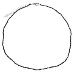 Colier Turmalina neagra sfere microfatetate 2mm