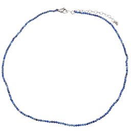 Colier Lapis lazuli sfere microfatetate 2mm