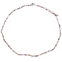 Colier Turmalina multicolora sfere microfatetate 2mm