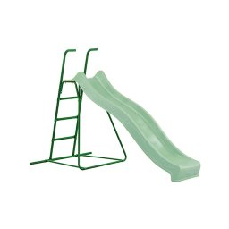 Tobogan 235 cm verde pastel, inaltime asezare 120-125 cm - tobogan cu scara