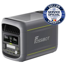 Statie Portabila de Energie FOSSiBOT F1800, Verde, LiFePO4, 1800W, 1024Wh, UPS 10ms, Incarcare Rapida 80% in 45 min, Control prin Aplicatie, Incarcare Solara 500W
