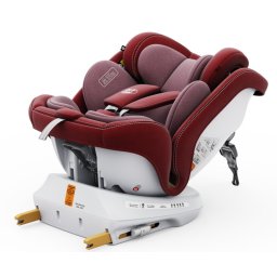 BUF BOOF® Scaun Auto P100 i-Size R129 Rotativ 360° ISOFIX 40–150 cm (0–36 kg) Red