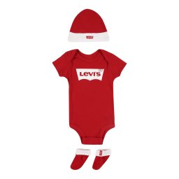 Levi's Kids Salopetă/Body 'Classic' roșu / alb