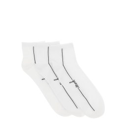GUESS Șosete negru / alb