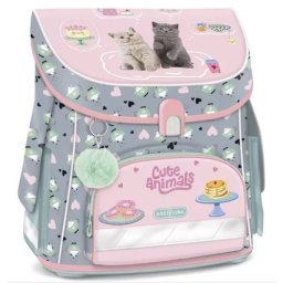 Animale drăguțe: Ghiozdan școlar compact Easy „Tea Party”
