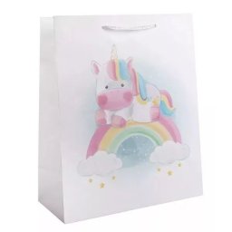Pungă cadou cu model de unicorn – 26 x 33 cm