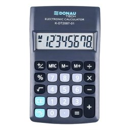 Calculator de birou Calculator de buzunar, 8 digits, Donau Tech DT2087 - negru