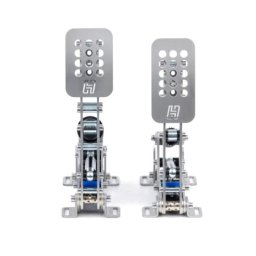 Set pedale Sim Pedals Ultimate+ 2-Senzori Load Cell 140 kg Amortizoare Hidraulice Compatibil PC Software SmartControl Argintiu