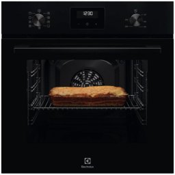 Cuptor incorporabil LOF3H10BK, Electric, 65 l, Grill, Ghidaj telescopic pe 1 nivel, Timer cu display electronic, Clasa A, Negru