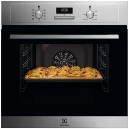 Cuptor incorporabil EOD3F40BX, 65 l, Autocuratare catalitica, Timer electronic, SteamBake, Grill, Clasa A, Inox antiamprenta