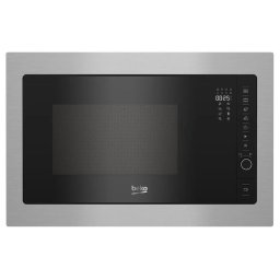 Cuptor cu microunde BMGB25332BG, Putere 900 W, 25 L, Functie AutoCook, 8 programe Auto Cook, 5 niveluri de putere, functie grill, Negru / Gri