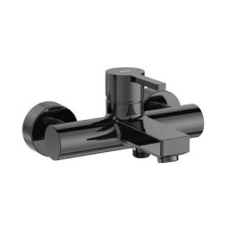 Baterie cada Roca, Gama Naia, cartus ceramic, levier metalic, diverter, monocomanda, titanium black, negru