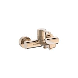 Baterie cada Roca, Gama Naia, cartus ceramic, levier metalic, diverter, monocomanda, rose gold, auriu rose