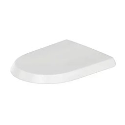 Capac wc Duravit, S&c Qatego, white, standard w.soft closure, hinge sst, soft close, set fixare inclus, balamale inox, alb