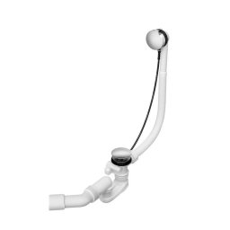 Sifon cada cu preaplin Roca, Gama Aqua, capac inclus, diametru 52mm, scurgere autoamata, crom