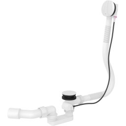 Sifon cada cu preaplin Roca, Gama Aqua, capac inclus, diametru 52mm, scurgere autoamata, alb
