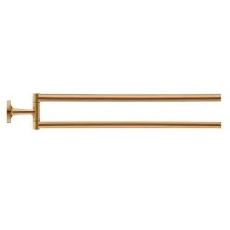 Bara prosop Duravit, Towel holder Starck T two swivell. arms, polished gold, montare pe perete, pivotanta, 2 brate, auriu lucios