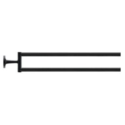 Bara prosop Duravit, Towel holder Starck T two swivell. arms, black matt, montare pe perete, pivotanta, 2 brate, negru mat